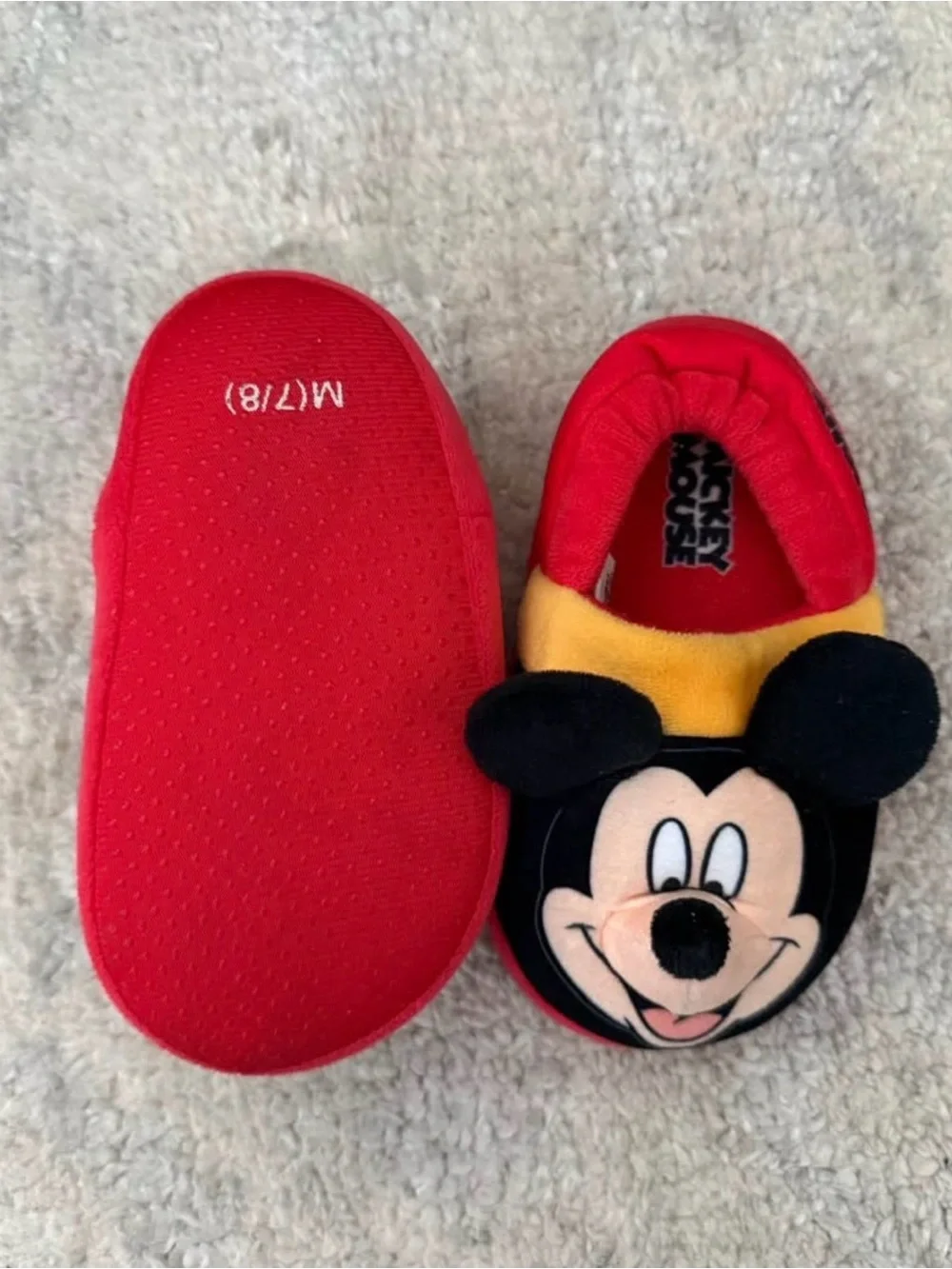 Mickey Mouse Toddler Slippers